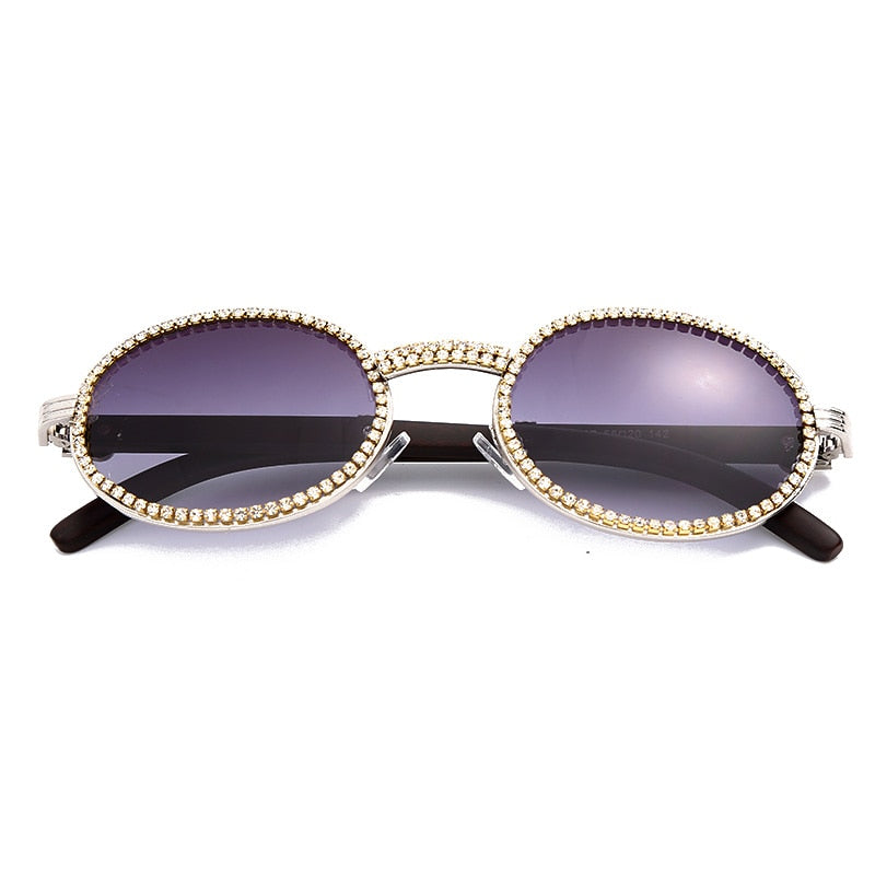 Fashion Diamond Round Sunglasses