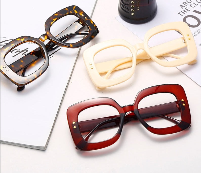 Fashion Square Flat Glasses Classic