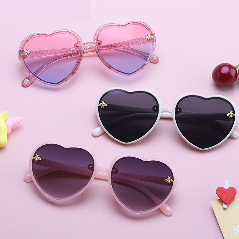 Brand Heart Kids Sunglasses Fashion For Young Children