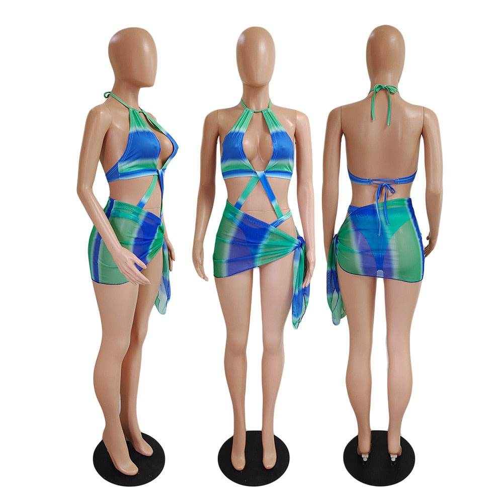 Three Piece Unique Summer Bikini